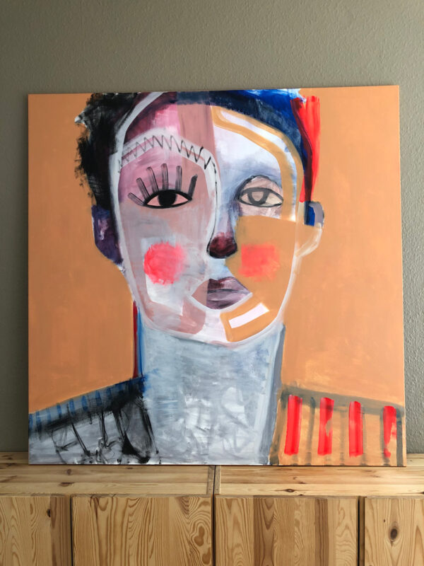 Familiar Faces No.2 - 120x120cm