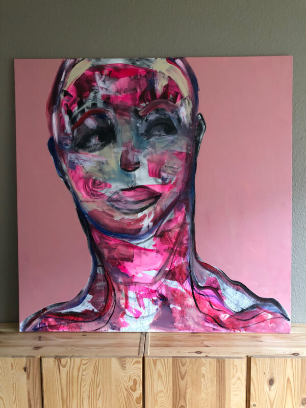 Familiar Faces No.4 - 120x120cm