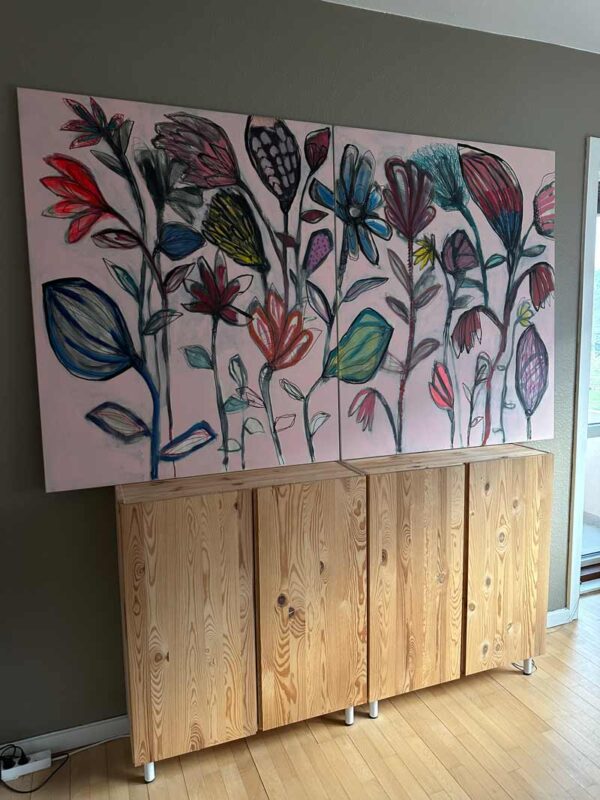 Vilde Blomster Nr.007 - 2stk. 100x120cm