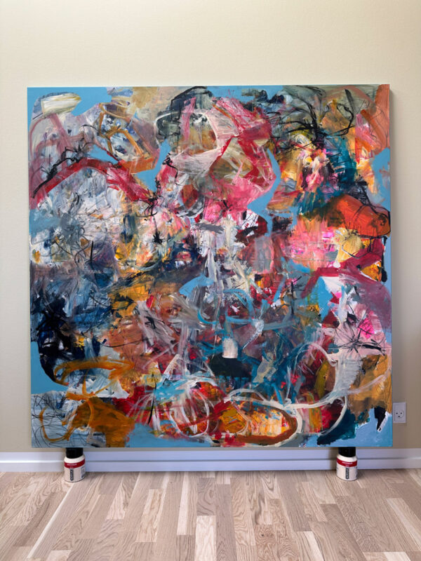 Farverige Fragmenter 001 - 150x150cm